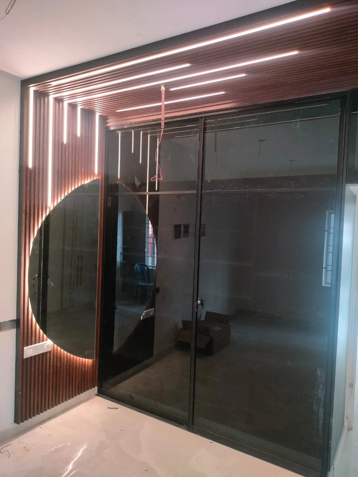 Decorative Fluted Panel LED Design